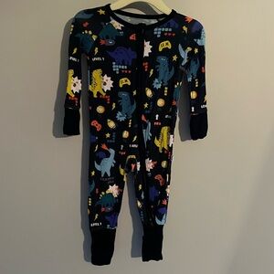 Little sleepies bamboo next level dinos size 3-6 months